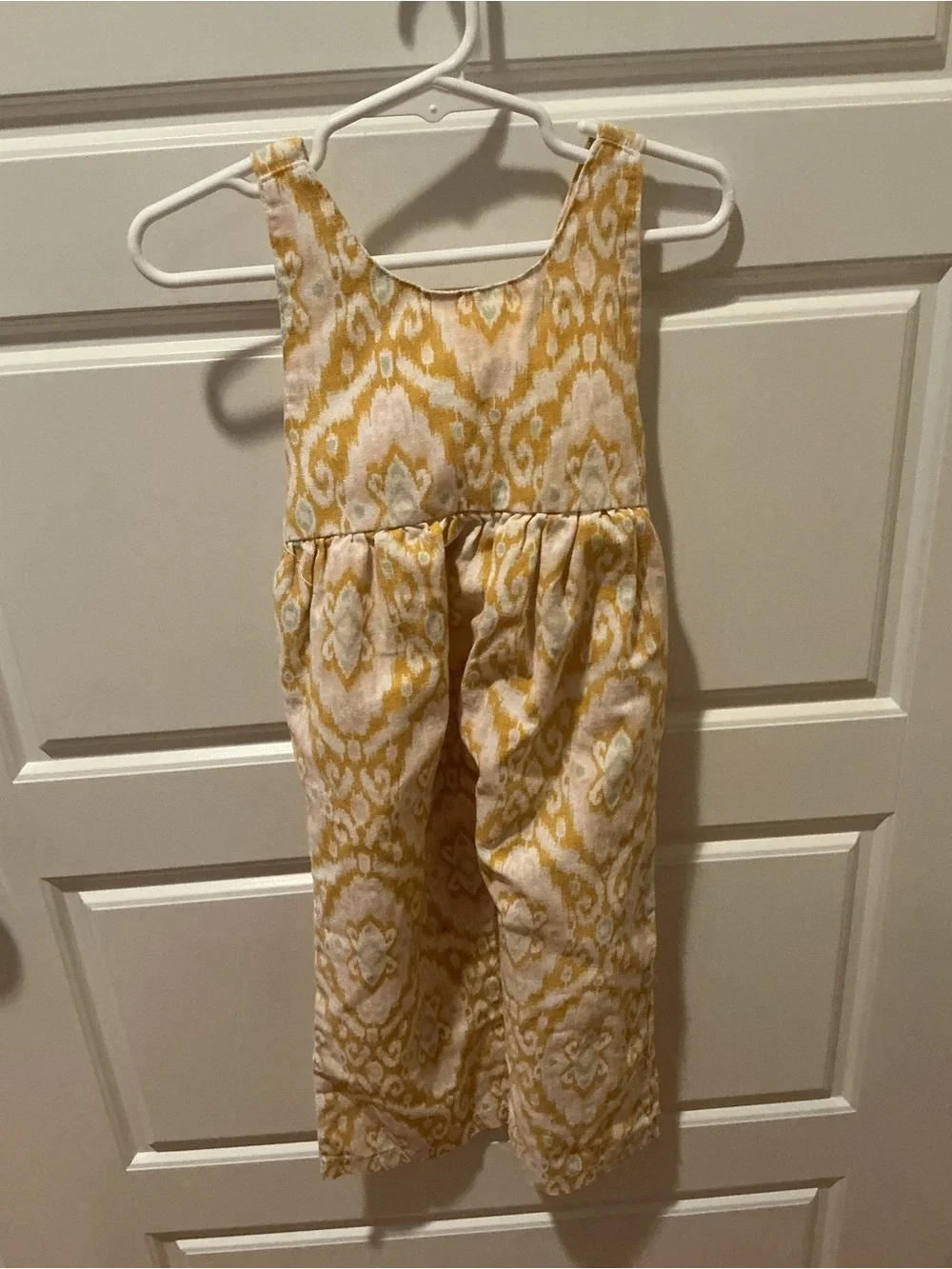 Girls Rachel Zoe Baby Ikat Print Overall & Arsbadba Sequin Tank Top Size 18-24 M